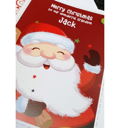 Santa Personalised Christmas Card