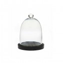 Cloche For Candles - glass with wooden base