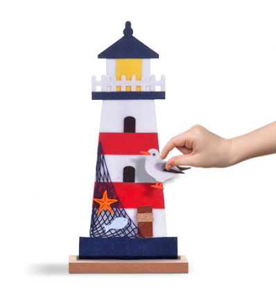 Make a Lighthouse Felt & Wood Craft Set