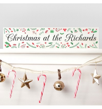Personalised Family Name Mantle Decoration