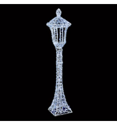 1.2m Acrylic LAMPOST 120 Twinkling White LEDs