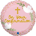 CONFIRMATION PINK FOIL BALLOON 18 INCH
