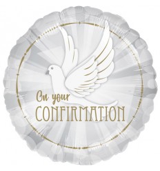 CONFIRMATION GOLD FOIL BALLOON 18 INCH