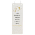 White Thoughtful Words Rectangle Plaque Believe