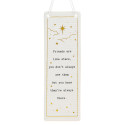 White Thoughtful Words Rectangle Plaque Friends