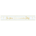 On your Communion day Banner - Gold - 2.7m