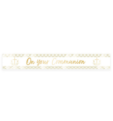 On your Communion Banner - Gold - 2.7m