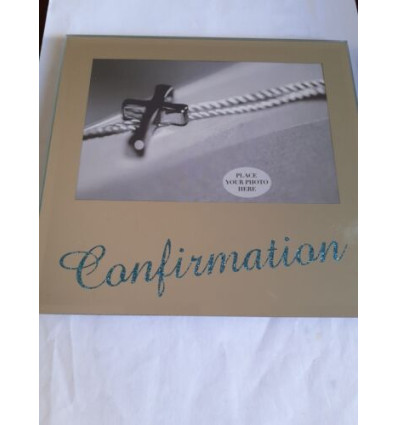 Confirmation Photo Frame mirrored glass