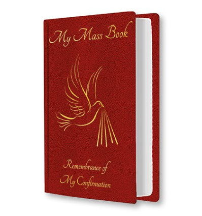Red Souvenir of Confirmation Mass Book