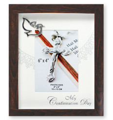 CONFIRMATION Photo Frame Brown Finish