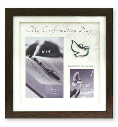 Confirmation Double Photo Frame