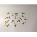Gold cross confetti