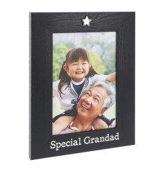 Heartfelt Black Photo Frame 'Special Grandad' 6"x4"