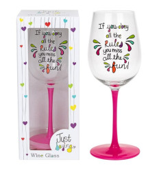 Just Saying Wine Glass Rules