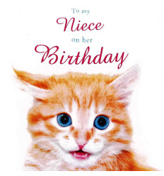 Funny animal card To My Niece on her Birthday