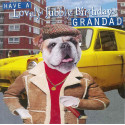 Funny animal card Happy Birthday Grandad
