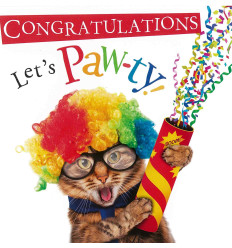 Funny animal card Congratulations