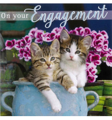 Funny animal card Engagement