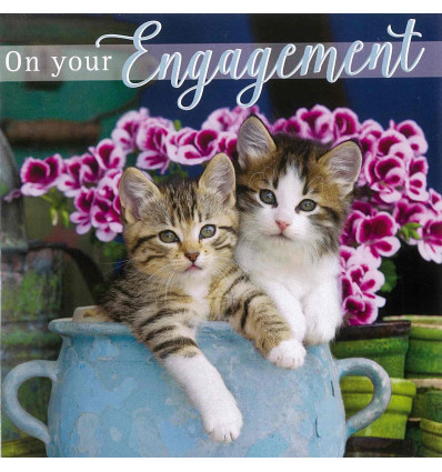 Funny animal card Engagement