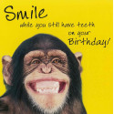 Funny animal card Smile Birthday!