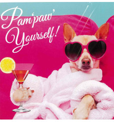 Funny animal card Pam`Paw` Yourself!