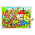 Goki Wooden Giant Jigsaw Puzzle `Building site` 96 Pieces