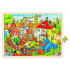 Goki Wooden Giant Jigsaw Puzzle `Building site` 96 Pieces