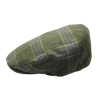 THE QUIET MAN - GREEN TARTAN WOOL FLAT CAP - XL