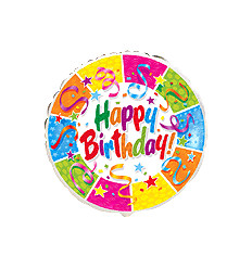 Happy Birthday Party Foil Balloon - 18 inch