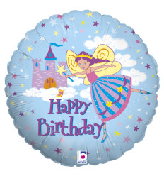 Fairy Princess Birthday Foil Balloon - 18 inch