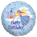 Fairy Princess Birthday Foil Balloon - 18 inch