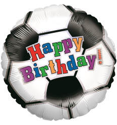 Soccer Ball Birthday Foil Balloon - 18 inch