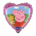 Peppa Pig & Teddy Heart Foil Balloon - 18 inch