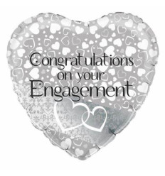 Congratulations On Your Engagement Foil Balloon - 18 inch