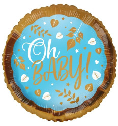 Oh Baby blue Foil Balloon - 18 inch