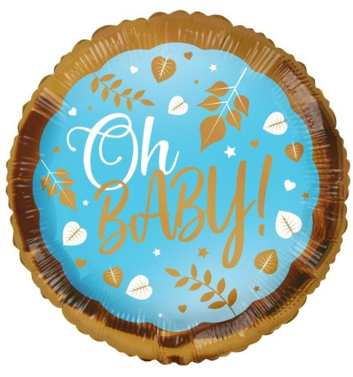 Oh Baby blue Foil Balloon - 18 inch