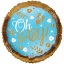 Oh Baby blue Foil Balloon - 18 inch