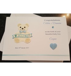 Baby Boy Personalised Card - 4