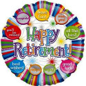 Happy Retirement Speech Foil Balloon - 18 inch