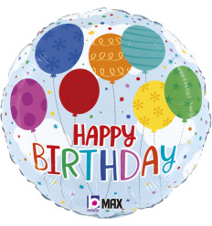 Birthday Colourful Foil Balloon - 18 inch