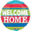 Welcome Home Colourful Stripes Foil Balloon - 18 inch