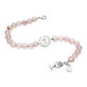Pink Bead Charm Communion Bracelet - First Communion