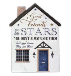 Porcelain Plaque – Good Friends are Like Stars……