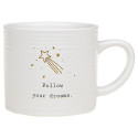 White Thoughtful Words Ceramic Mug Dream