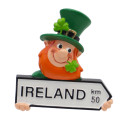 Fridge Magnet With Lep Holding Ireland Road Sign