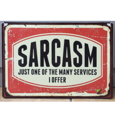 Funny Vintage Sign Wall Plaque for Decor Sarcasm