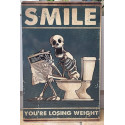 Funny Vintage Sign Wall Plaque for Decor Smile