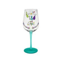 Just Saying Wine Glass Age 18