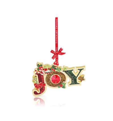 JOY Christmas Tree Decoration - Tipperary Crystal