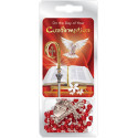 Red Rosary Prayer Beads - CONFIRMATION